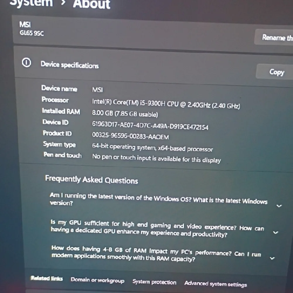 MSI Gaming Laptop with Red Accents